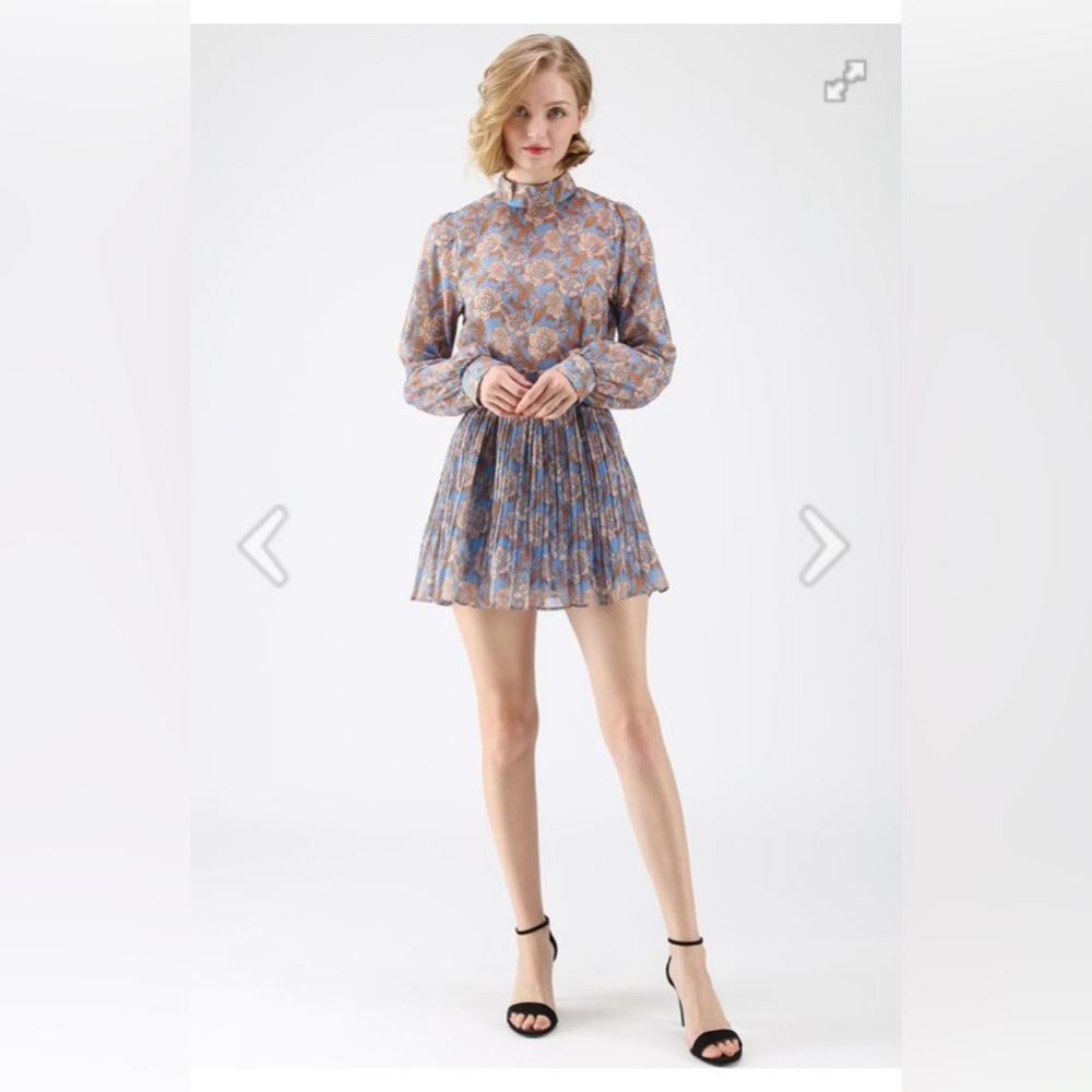 CHICWISH: Brilliance Floral Chiffon set S/M